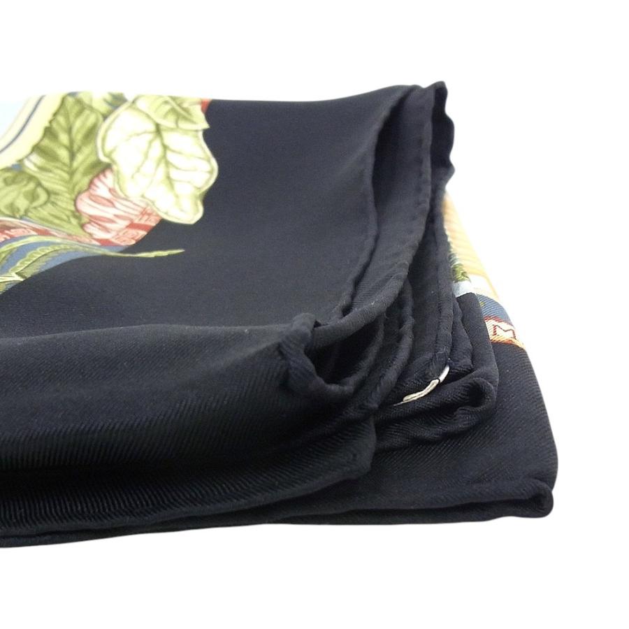 HERMES（エルメス） スカーフ カレ90 ALOHA アロハ ハワイ ブラック 