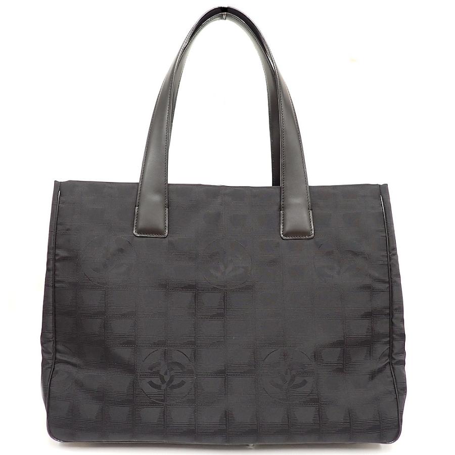 CHANEL シャネルニュートラベルライントートバッグ 黒