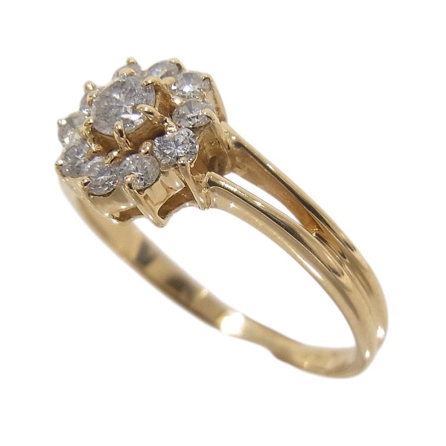 K18YG　イエローゴールド 指輪 ダイヤモンド　0.30ct ノーブランド　リング 【中古】【程度A】【美品】の画像