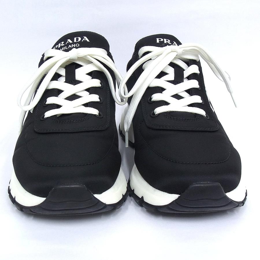 PRADA（プラダ） スニーカー サイドロゴ ブラック 2EG363 ナイロン 