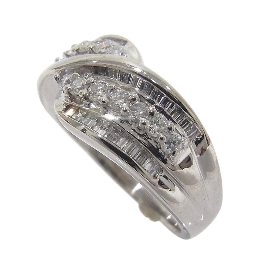 指輪　Pt900　プラチナ　ダイヤリング 合計0.80ct 【中古】【程度A】【質屋出品】 【新品仕上げ済み】【ノーブランド】の画像