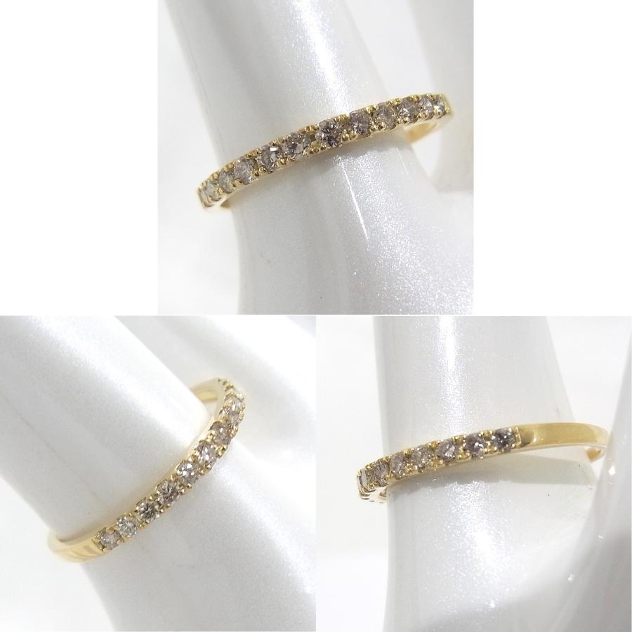 K18YG イエローゴールド 指輪 ダイヤモンド 0.15ct ノーブランド 