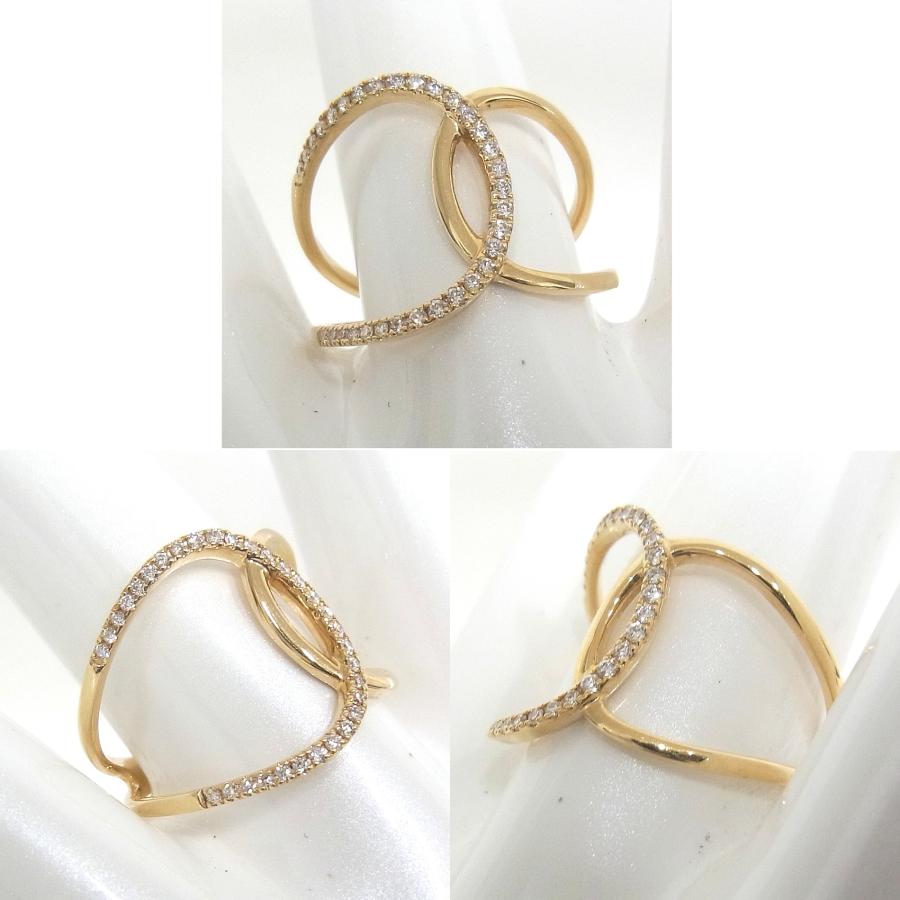 K18YG イエローゴールド 指輪 ダイヤモンド 0.15ct ノーブランド 