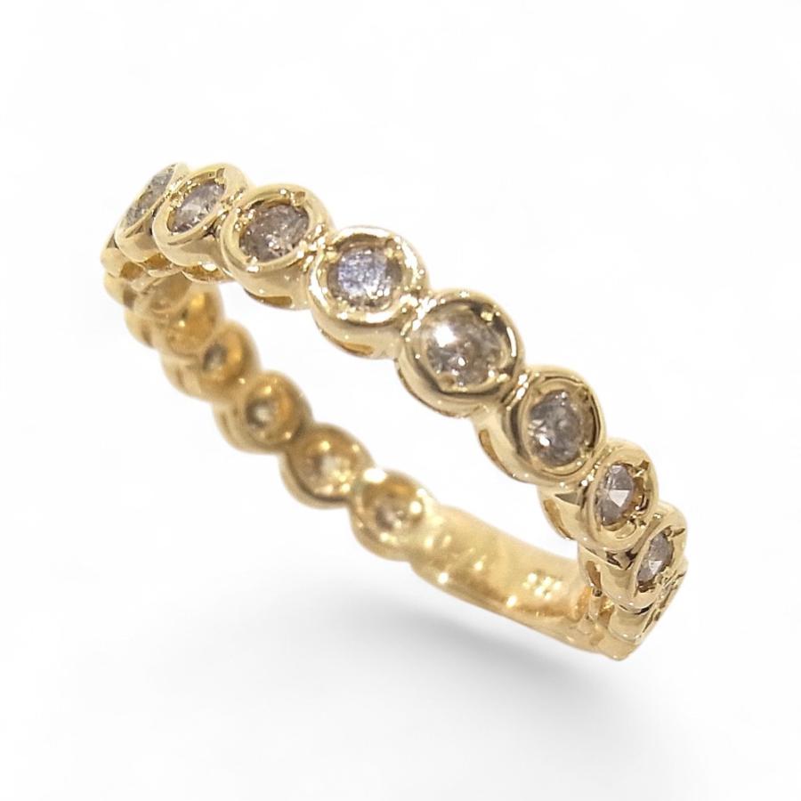 K18YG　イエローゴールド 指輪 ダイヤモンド　0.40ct ノーブランド　リング 【中古】【程度A】【美品】の画像