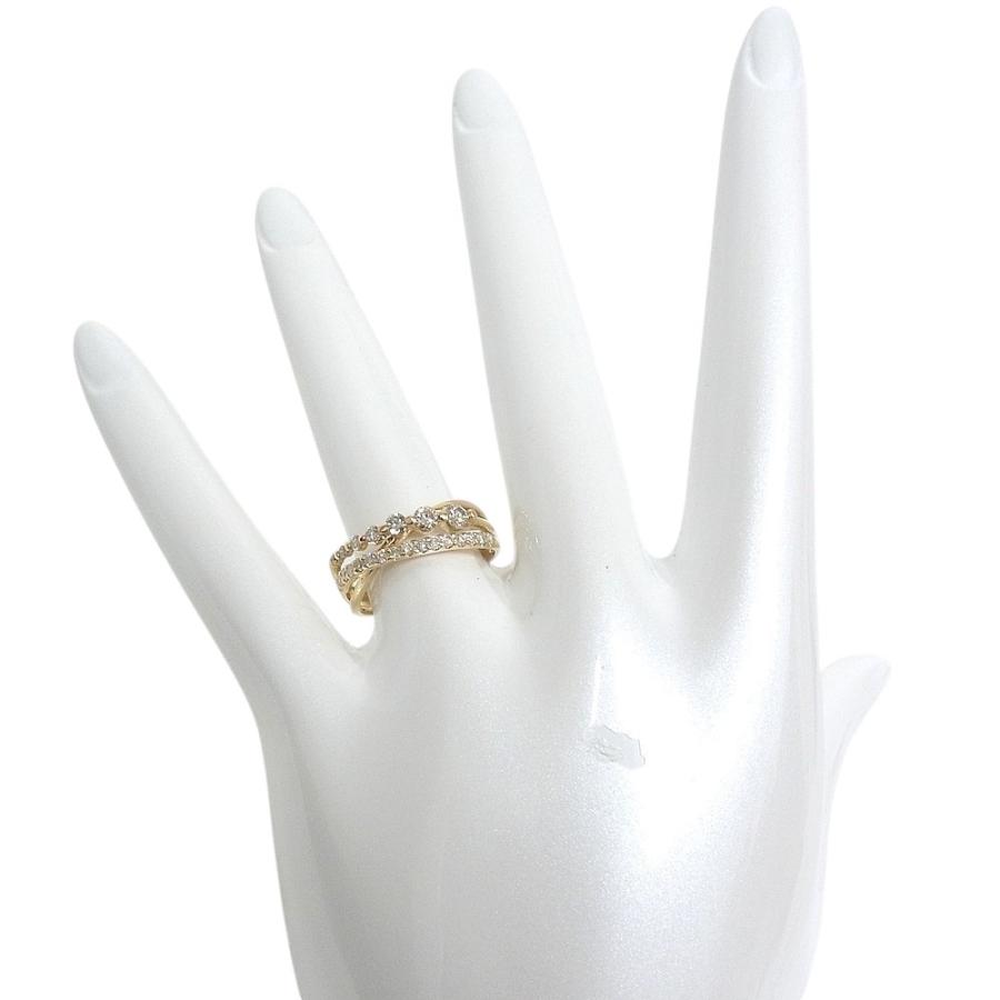 K18YG　イエローゴールド 指輪 ダイヤモンド　0.50ct ノーブランド　リング 【中古】【程度A】【美品】の画像