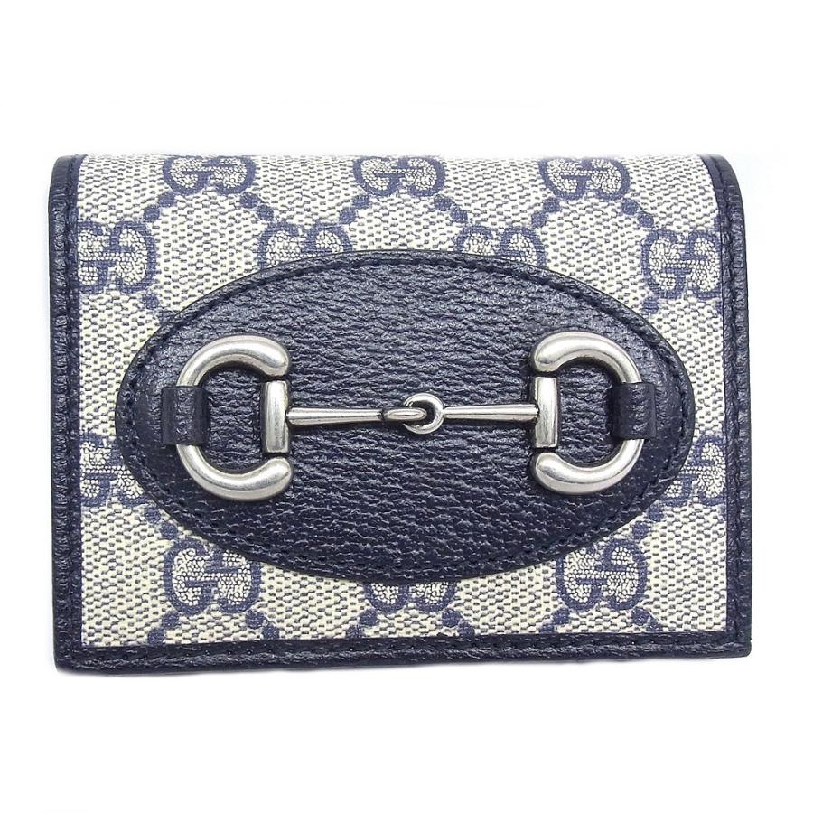 GUCCI（グッチ） GUCCI 2つ折り財布 GGスプリーム ホースビット 1955
