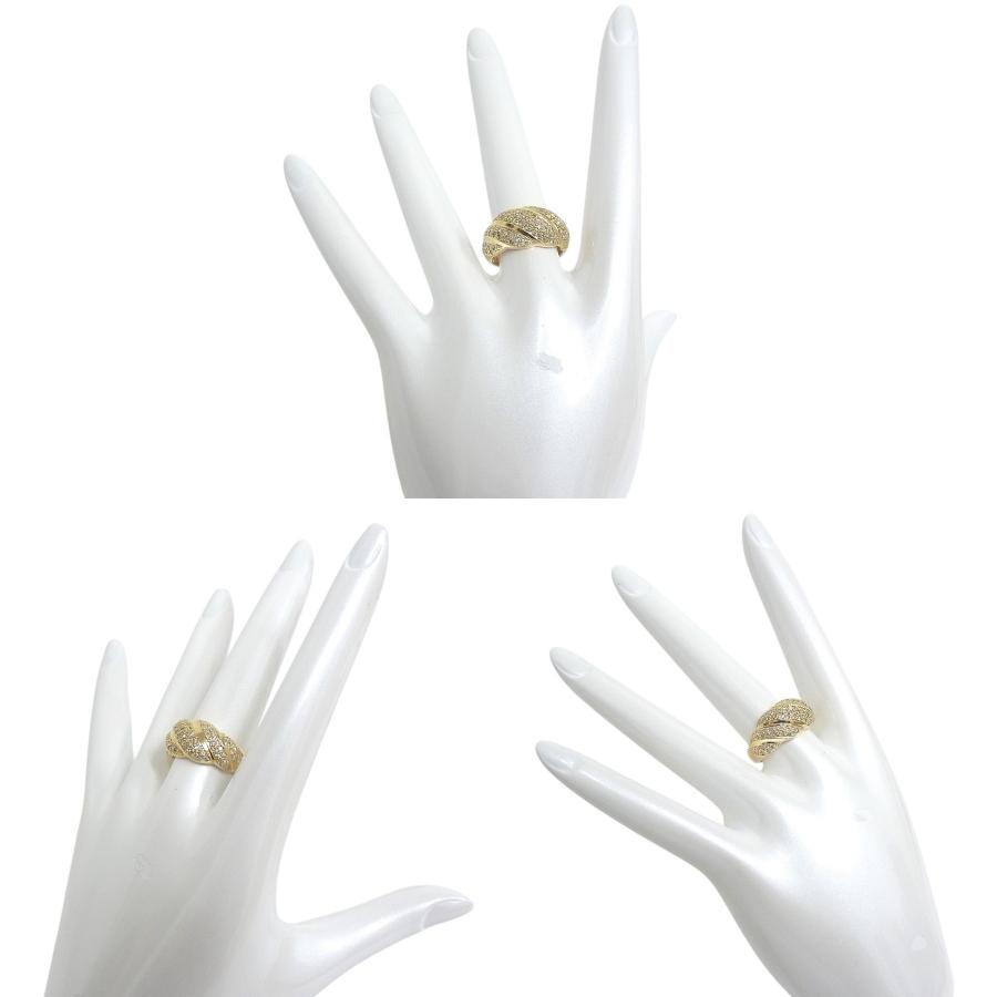 K18YG　イエローゴールド 指輪 ダイヤモンド　0.53ct ノーブランド　リング 【中古】【程度A】【美品】の画像