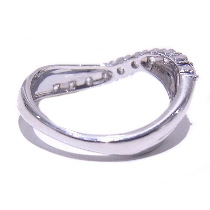 750　K18　WG　ホワイトゴールド　指輪 ダイヤ合計0.50ct　ノーブランド　リング 【中古】【程度A】【美品】の画像