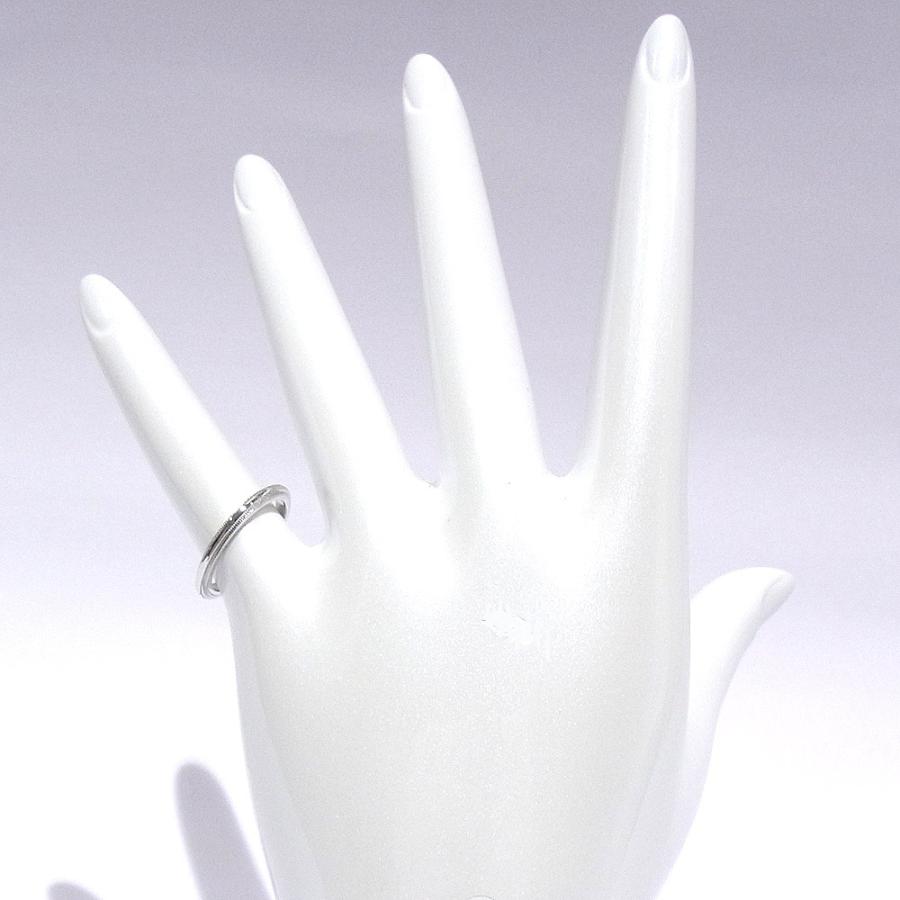 ティファニー TIFFANY&Co. Pt950 プラチナ ミルグレイン バンドリング 約7号 デザインリング 指輪 【中古】【程度A+】【極上美品】の画像