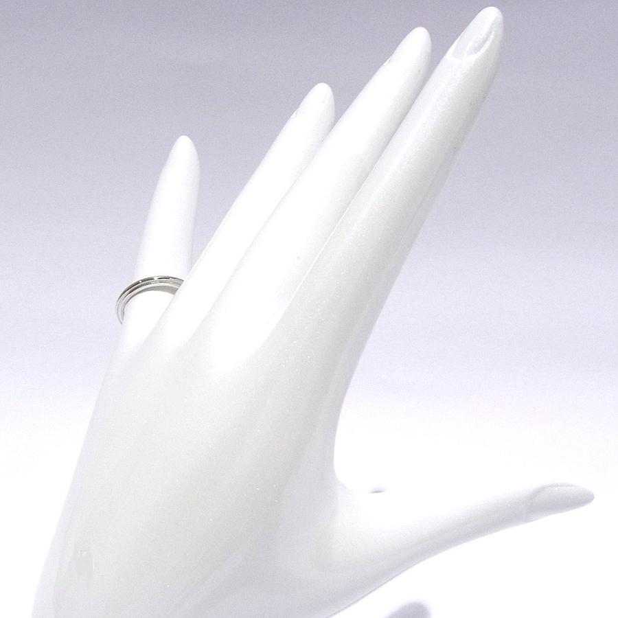 ティファニー TIFFANY&Co. Pt950 プラチナ ミルグレイン バンドリング 約7号 デザインリング 指輪 【中古】【程度A+】【極上美品】の画像