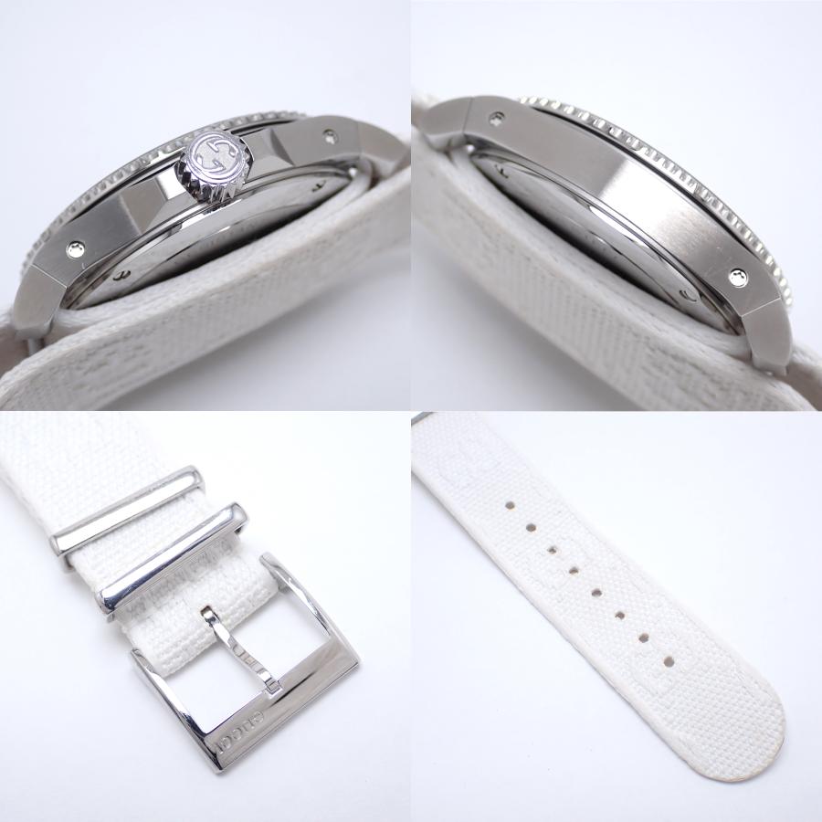 グッチ GUCCI ダイヴ DIVE 136.3 クオーツ YA136340 メンズ レディース ブルー 星インデックス 腕時計 【中古】【程度A+】【美品】の画像