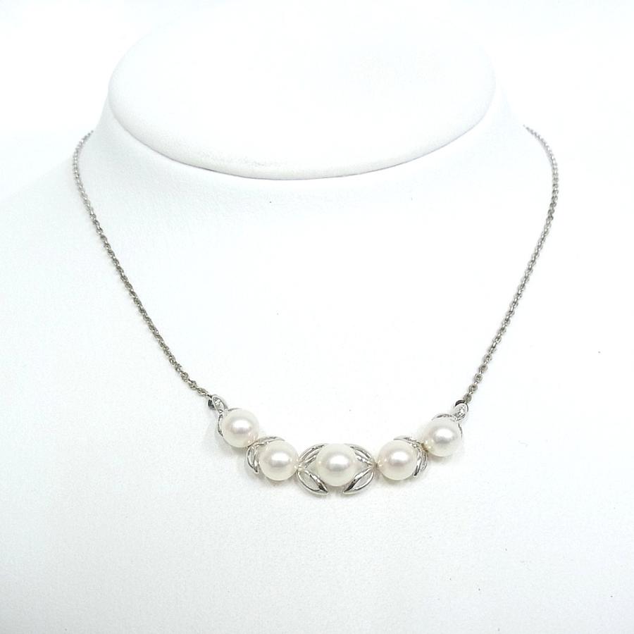 MIKIMOTO（ミキモト） パール付きネックレス シルバー SV パール直径約 