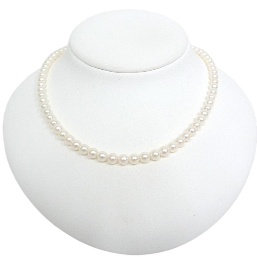 MIKIMOTO（ミキモト） パールネックレス シルバー留具 約5.0-5.5mm玉 