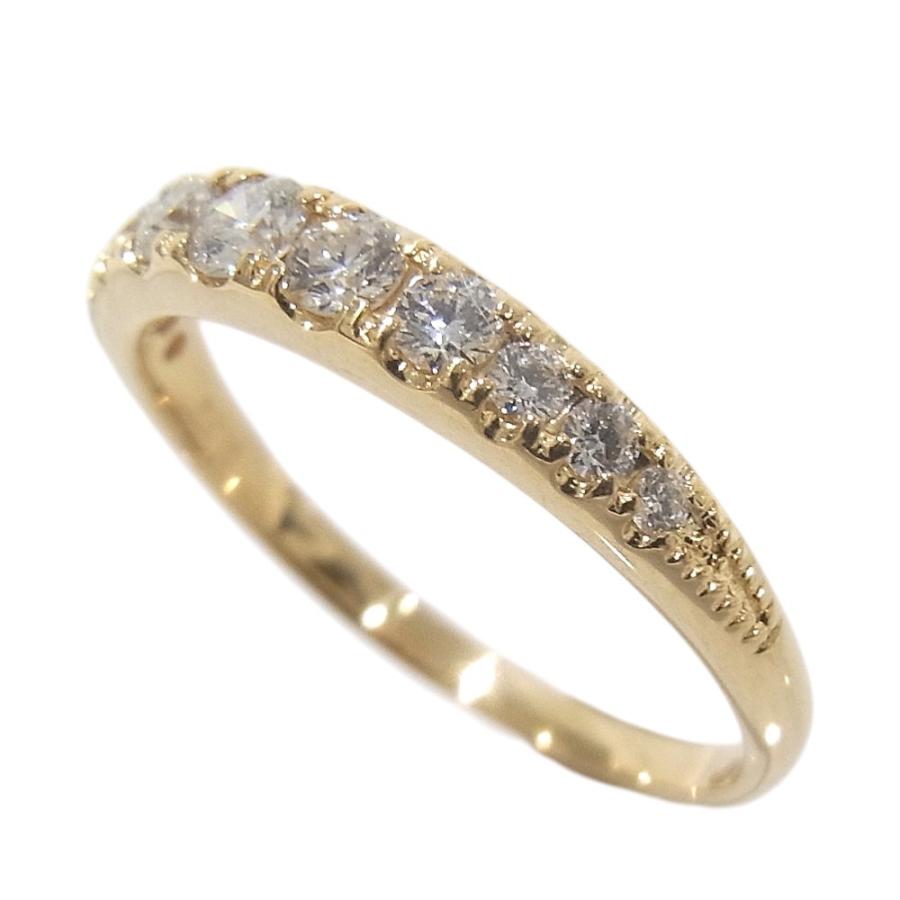 K18YG　イエローゴールド 指輪 ダイヤモンド　0.27ct ノーブランド　リング 【中古】【程度A】【美品】の画像