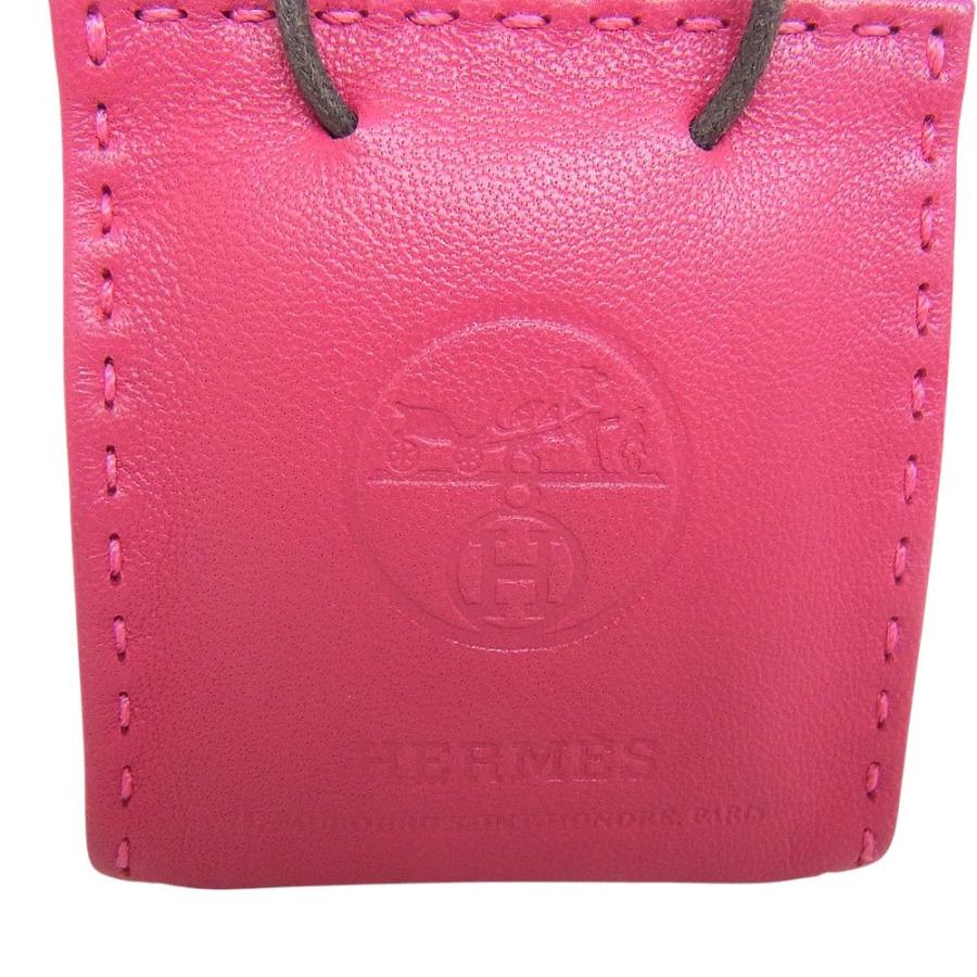 HERMES（エルメス） サックオランジュ チャーム バッグチャーム ピンク 