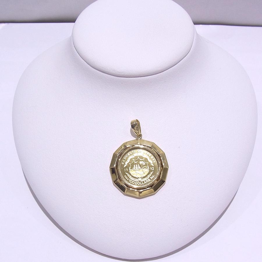 アイルトンセナコインヘッド アイルトンセナコインヘッド ペンダント K18枠 K24YGコイン 100