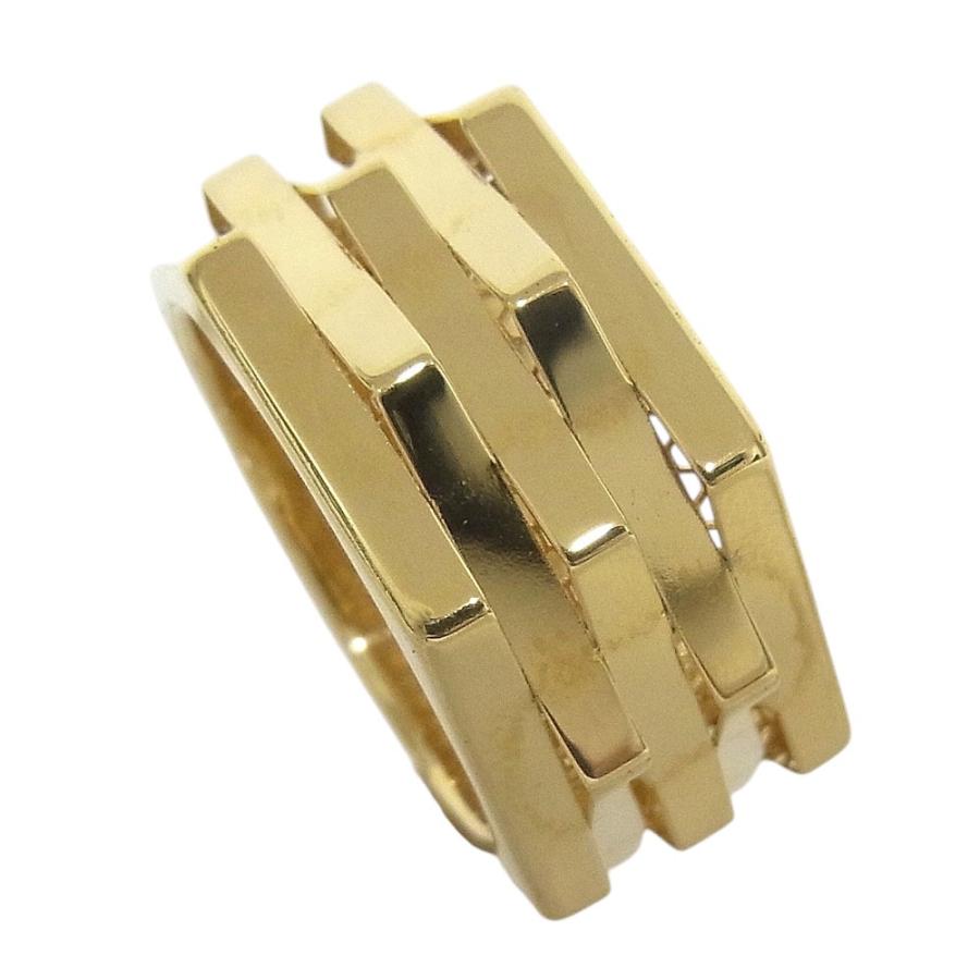 750　K18YG　イエローゴールド デザインリング　指輪　ファッションリング 【ノーブランド】【程度A-】【中古】の画像