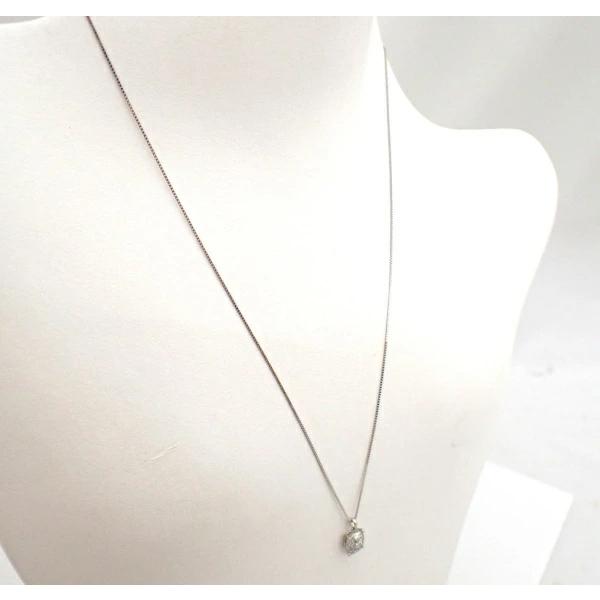 Pt900/850 プラチナ ネックレス デザイン ダイヤ0.40ct 【中古】【程度