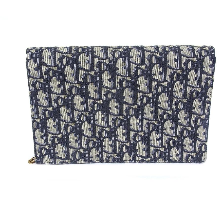 クリスチャンディオール　Christian Dior ショルダーバッグ　チェーンウォレット トロッター　Dモチーフ 【中古】【程度Ａ+】【美品】の画像