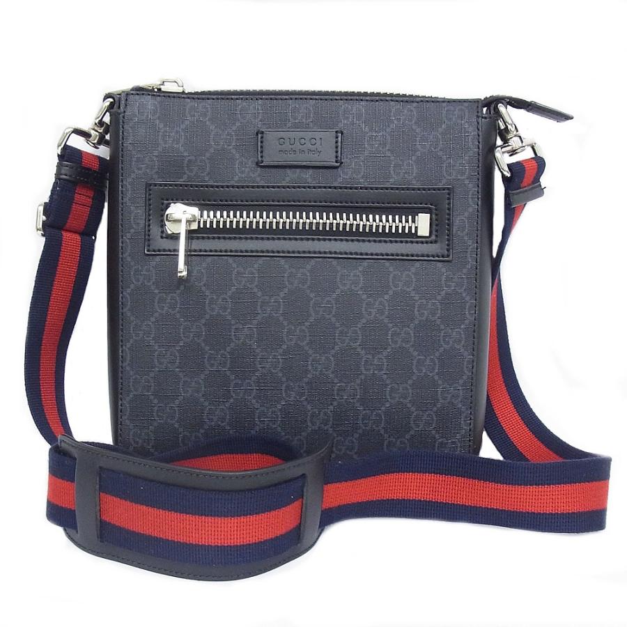 GUCCI グッチ GGキャンバス ショルダー メッセンジャー 145859 GUCCI GGキャンバス メッセンジャーバッグ美品グッチショルダーバッグ