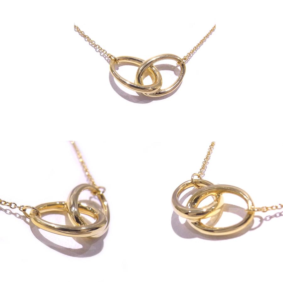 【廃盤】ティファニー／Tiffany ペレッティ ダブルループ TIFFANY ティファニー ダブルループ ネックレス 750YG 18KT