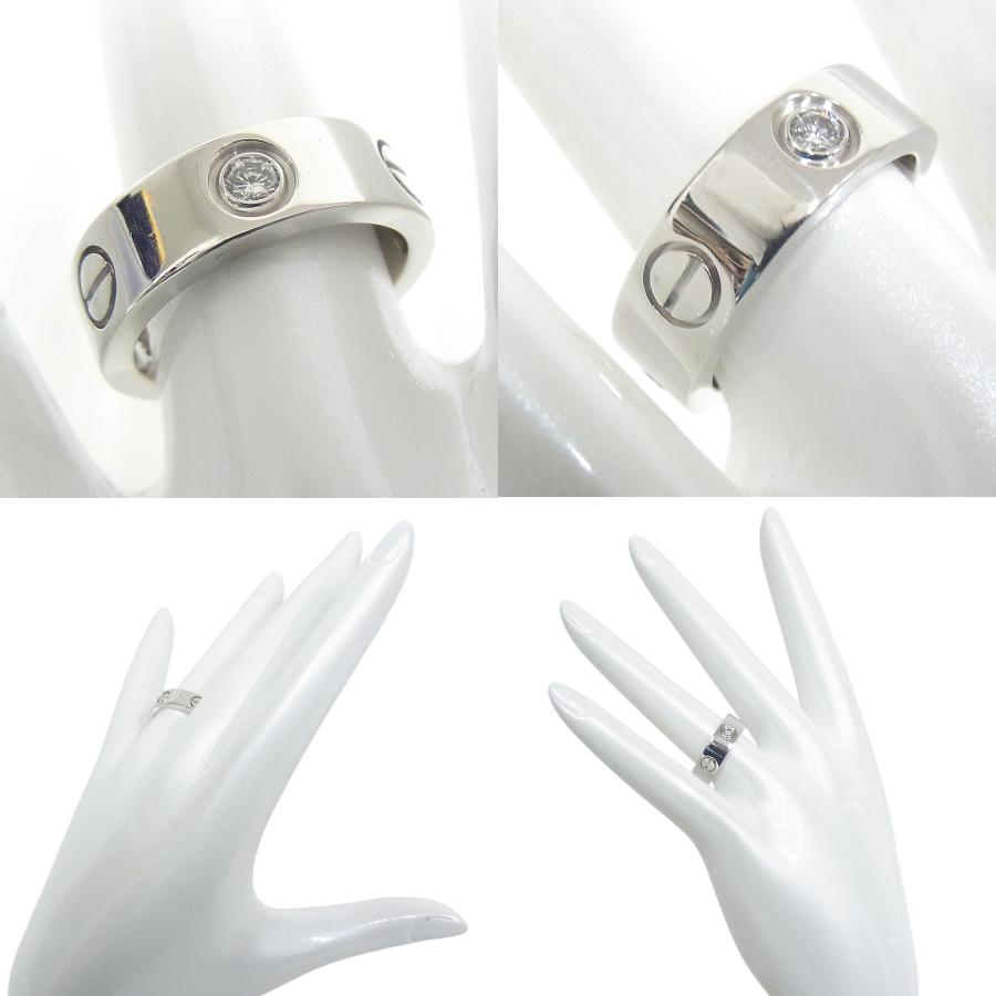 Cartier（カルティエ） ラブリング ハーフダイヤ ホワイトゴールド