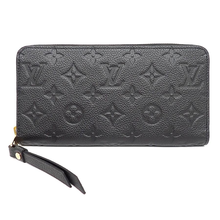 鑑定済 ルイヴィトン モノグラム アンプラント ジッピーウォレット 長財布 黒 ルイヴィトン アンプラント モノグラム ジッピーウォレット ノワール