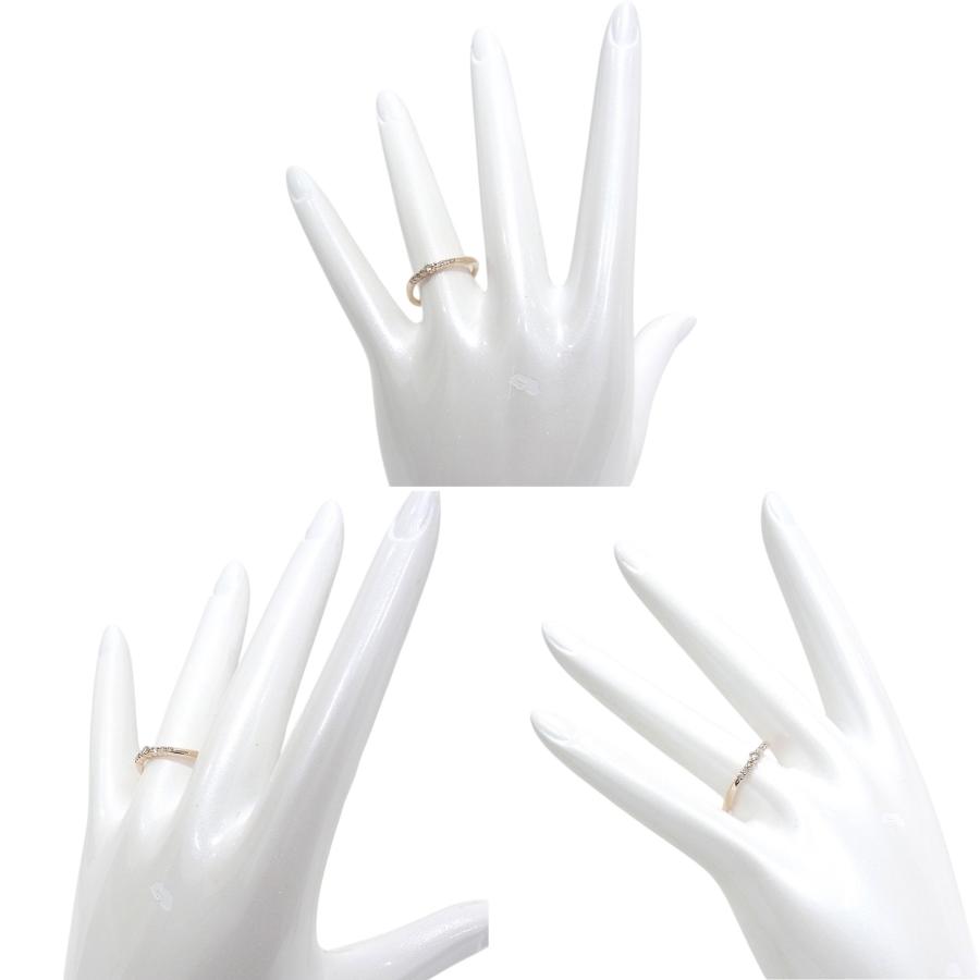 指輪 リング canal 4℃ K10 PG ピンクゴールド ダイヤモンド ＃9 【中古