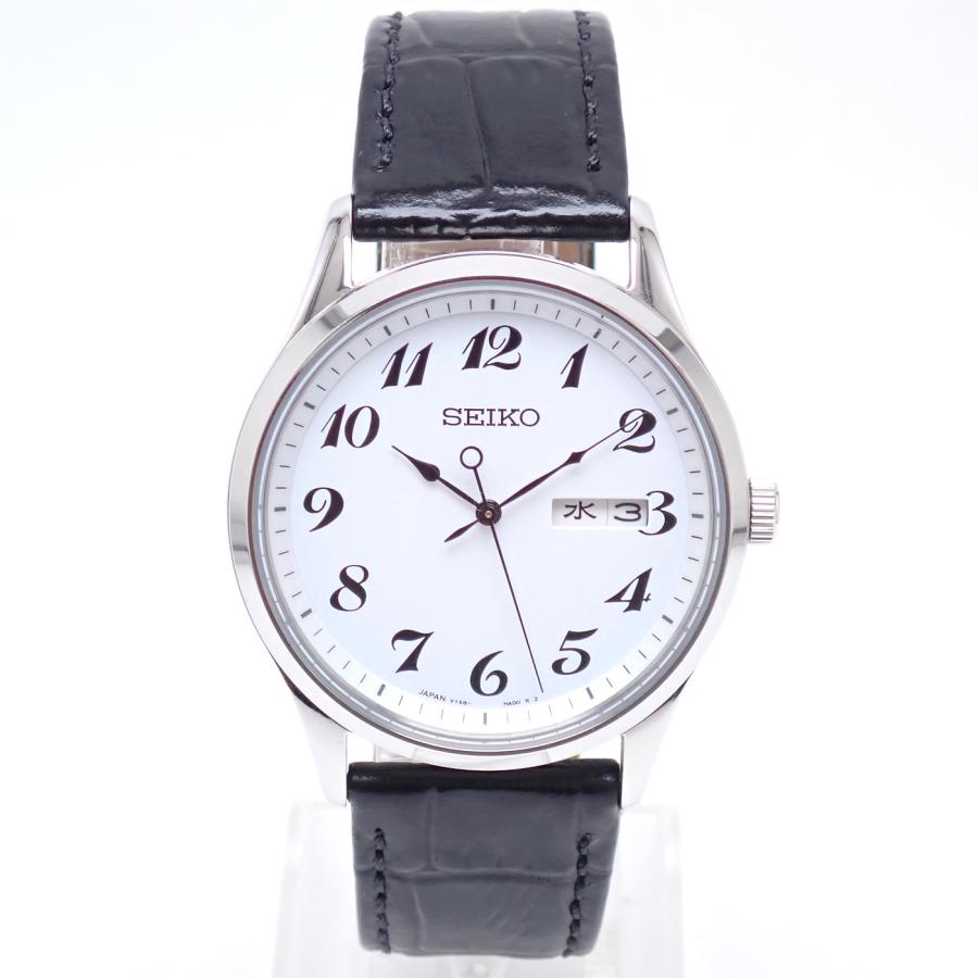 SEIKO（セイコー） ソーラー 鉄道時計オマージュ腕時計 メンズ V158