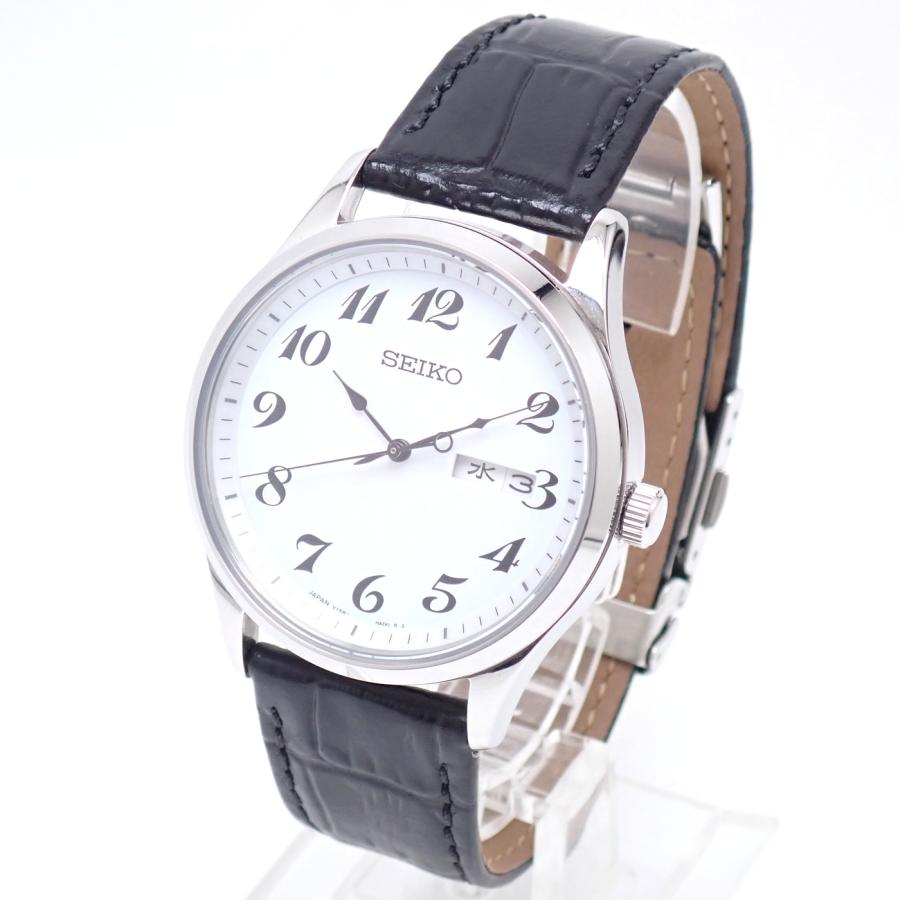 SEIKO（セイコー）ソーラー腕時計 V158-HAC0 鉄道時計デザイン SEIKO（セイコー） ソーラー 鉄道時計オマージュ腕時計 メンズ V158