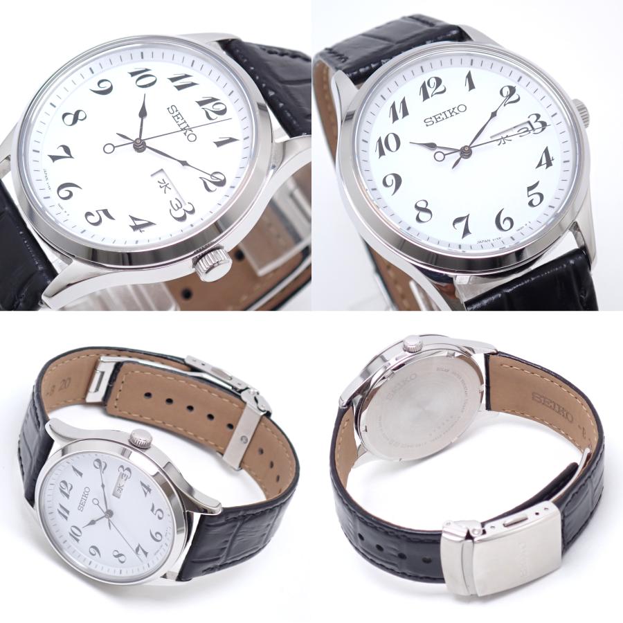 SEIKO（セイコー） ソーラー 鉄道時計オマージュ腕時計 メンズ V158