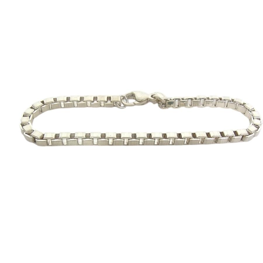 美品 ティファニー ネックレス ベネチアン シルバー 925 二重ブレスレット TIFFANY&Co.（ティファニー） ブレス 925 ベネチアン シルバー SV