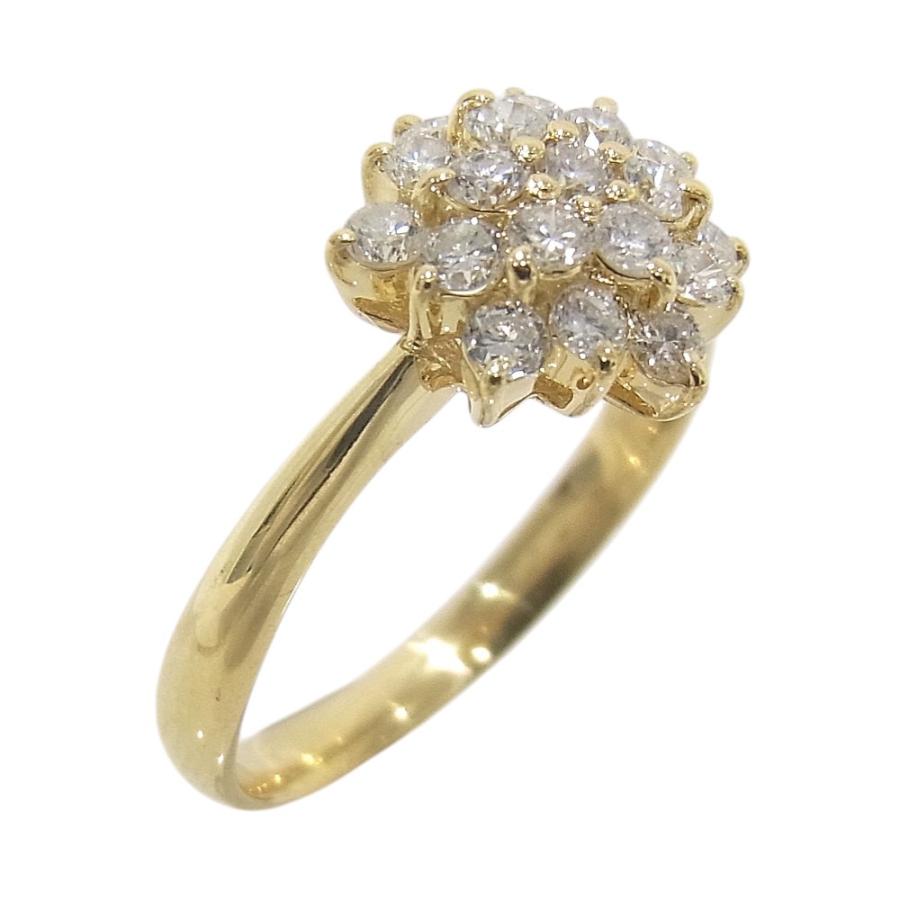 K18YG　イエローゴールド 指輪 ダイヤモンド　0.43ct ノーブランド　リング 【中古】【程度A】【美品】の画像