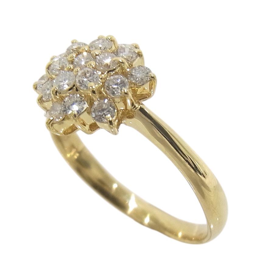 K18YG　イエローゴールド 指輪 ダイヤモンド　0.43ct ノーブランド　リング 【中古】【程度A】【美品】の画像