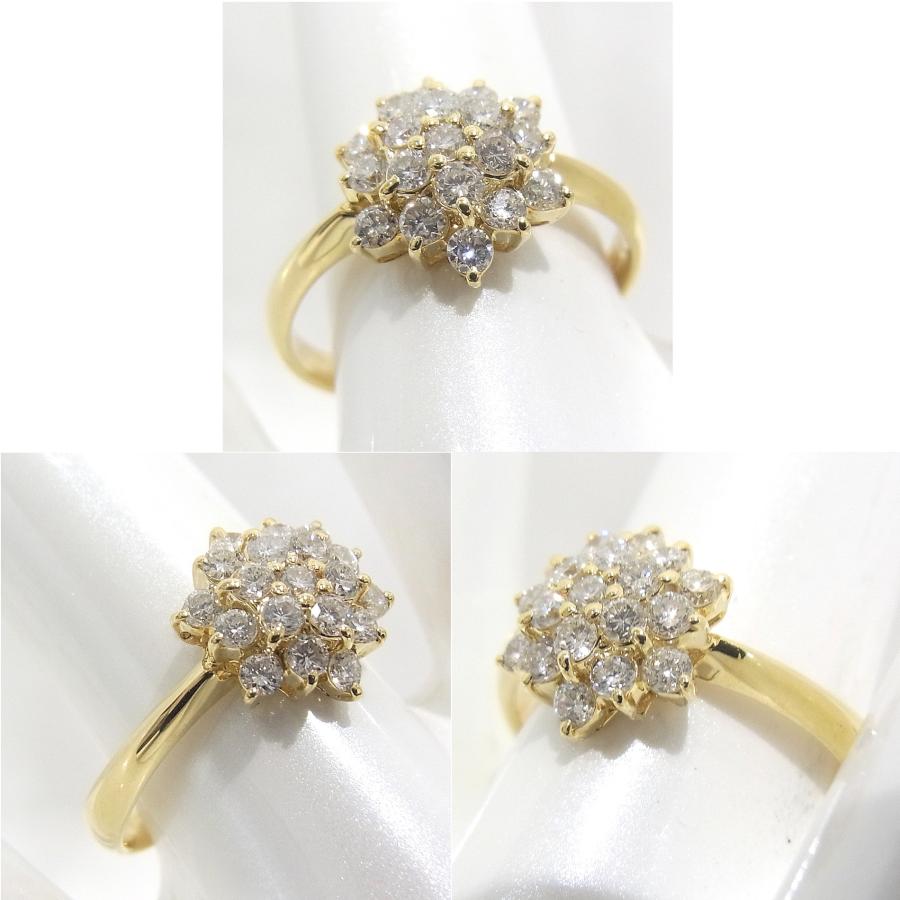 K18YG　イエローゴールド 指輪 ダイヤモンド　0.43ct ノーブランド　リング 【中古】【程度A】【美品】の画像