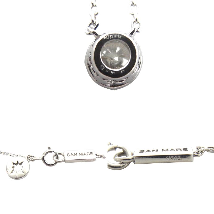 SAN MARE RonHerman サンメイア ダイヤモンド0.30ct ペンダントネックレス 750 K18WG ホワイトゴールド【中古】【程度A】【美品】の画像