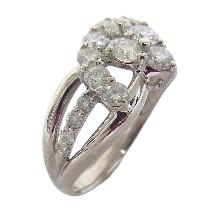 指輪　Pt900　プラチナ　ダイヤリング 合計1.00ct 【中古】【程度A】【質屋出品】 【新品仕上げ済み】【ノーブランド】の画像