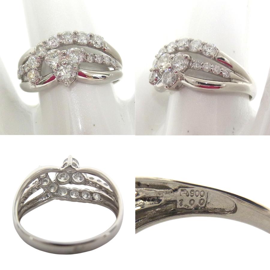 指輪　Pt900　プラチナ　ダイヤリング 合計1.00ct 【中古】【程度A】【質屋出品】 【新品仕上げ済み】【ノーブランド】の画像