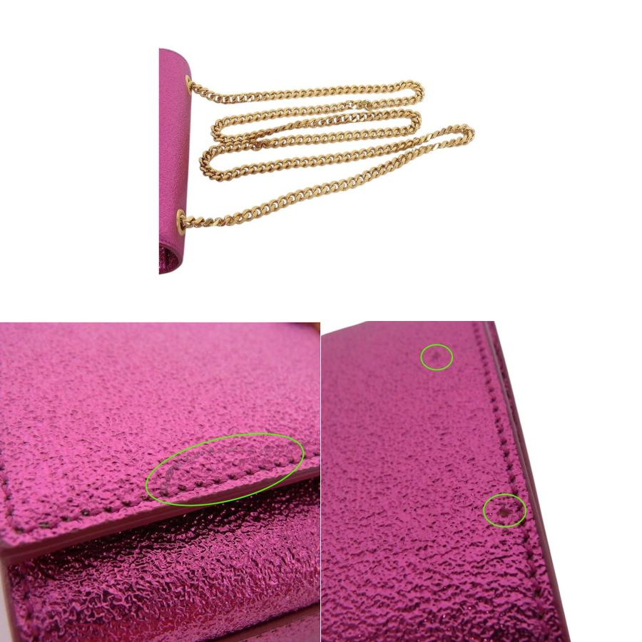 サンローラン SAINT LAURENT チェーンショルダーバッグ　ケイト レザー　ピンク　レディース　364021 【中古】【程度A】【美品】の画像