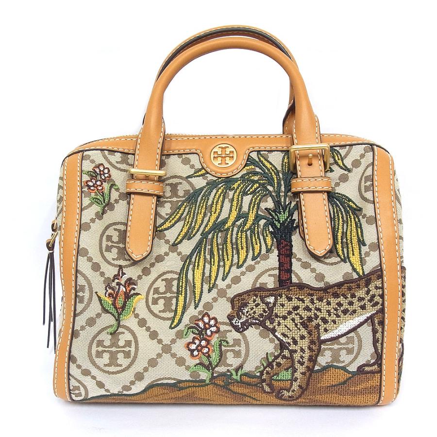 TORY BURCH（トリーバーチ） ミニボストンバッグ 刺しゅう入り 2WAY