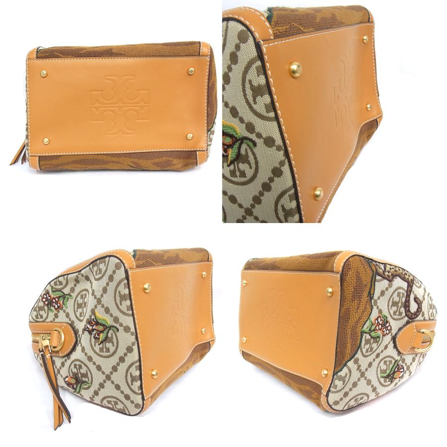 TORY BURCH（トリーバーチ） ミニボストンバッグ 刺しゅう入り 2WAY