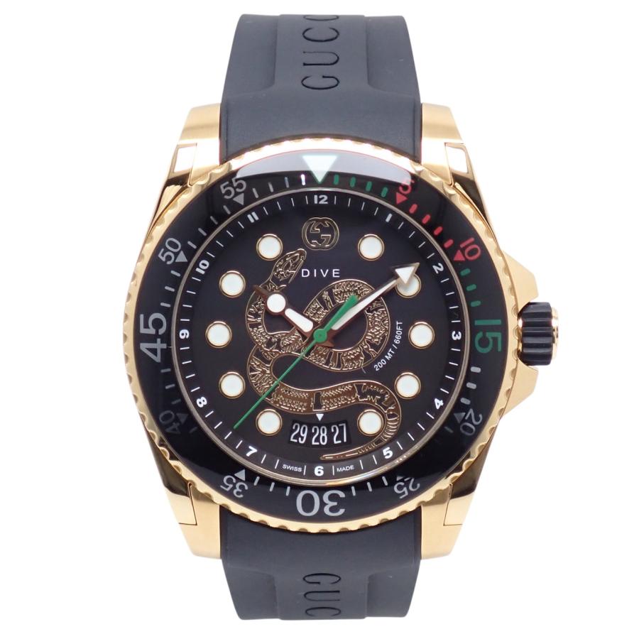 GUCCI（グッチ） ダイヴ DIVE 136.2 YA136219 ゴールド/ブラック