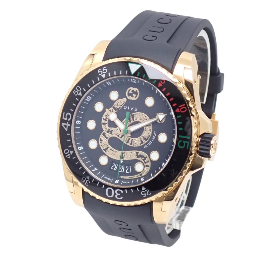 GUCCI（グッチ） ダイヴ DIVE 136.2 YA136219 ゴールド/ブラック 