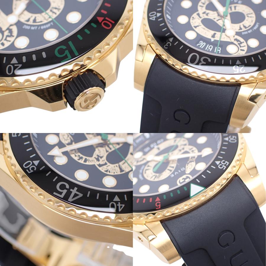 GUCCI（グッチ） ダイヴ DIVE 136.2 YA136219 ゴールド/ブラック 