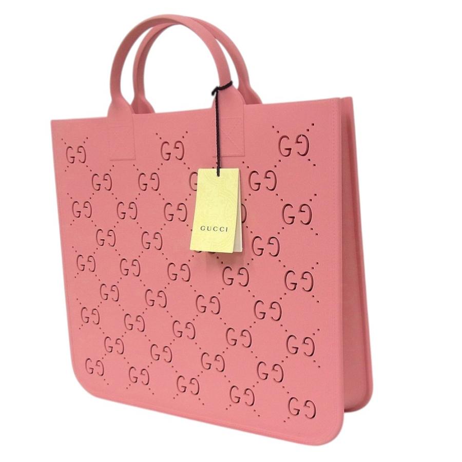 グッチ　GUCCI　679365 GGスプリーム　ラバーハンドバッグ チルドレンズ　ピンク 【中古】【程度A+】【極上美品】の画像