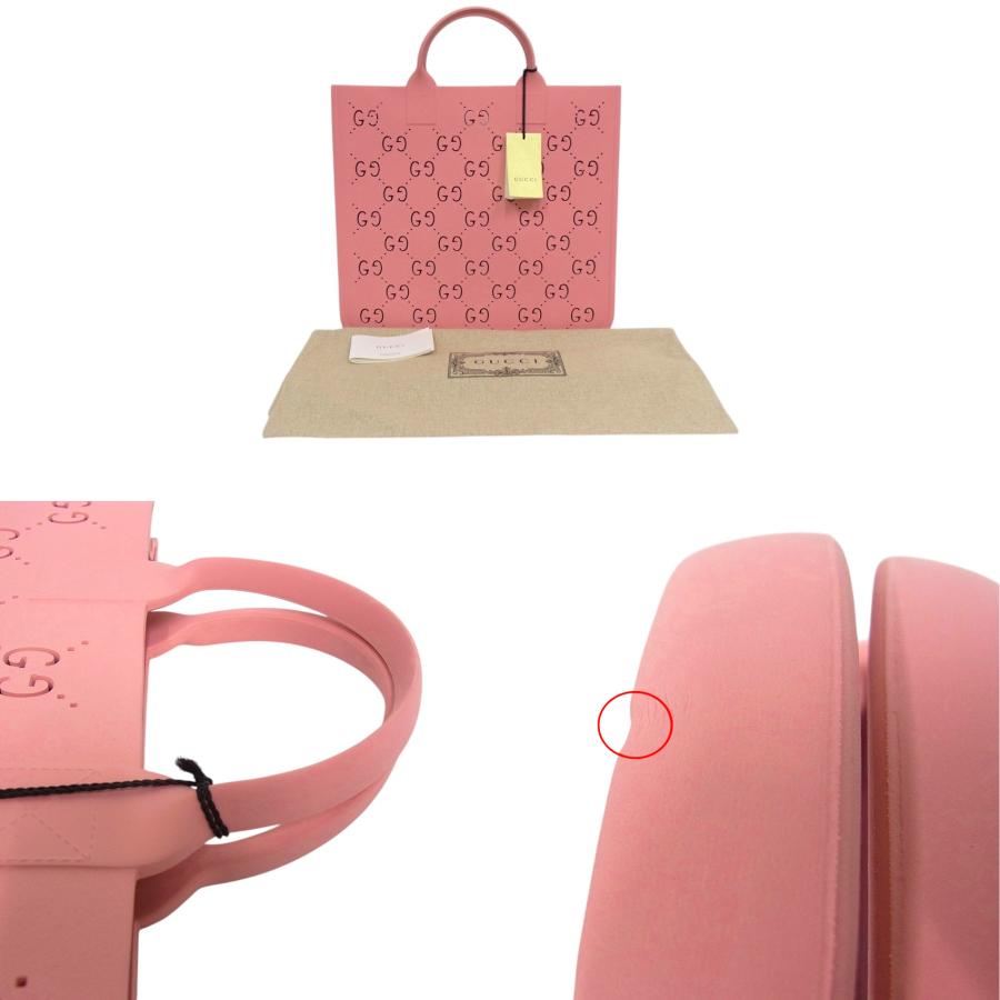 グッチ　GUCCI　679365 GGスプリーム　ラバーハンドバッグ チルドレンズ　ピンク 【中古】【程度A+】【極上美品】の画像