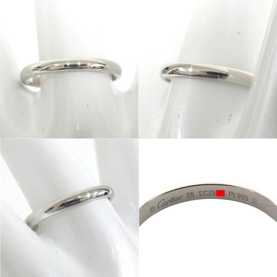 Cartier カルティエ ウェディングリング マリッジリング 結婚指輪 プラチナ Pt950 サイズ #55【中古】【程度A+】【新品仕上げ済み】の画像