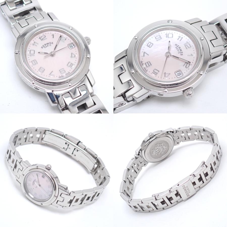 HERMES（エルメス） クリッパー ナクレ CL4.210 クオーツ ピンクシェル