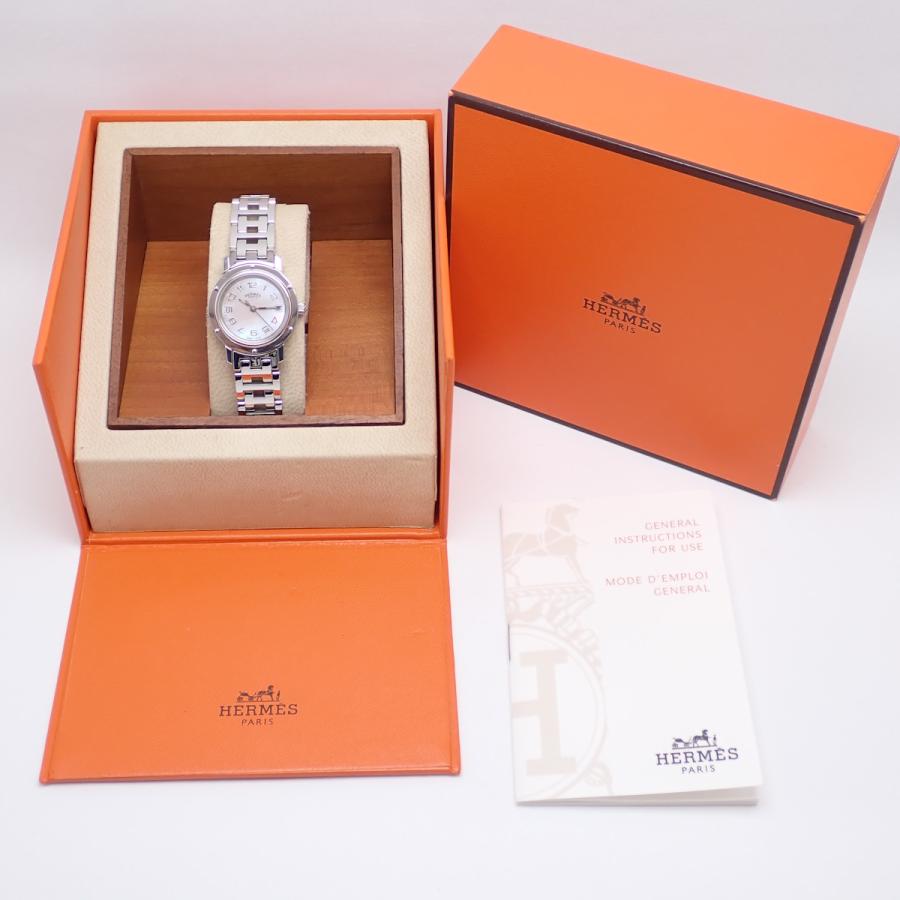 HERMES（エルメス） クリッパー ナクレ CL4.210 クオーツ ピンクシェル