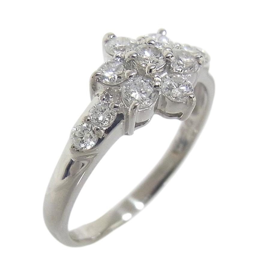 指輪　Pt900　プラチナ　ダイヤリング 合計0.50ct 【中古】【程度A】【質屋出品】 【新品仕上げ済み】【ノーブランド】の画像